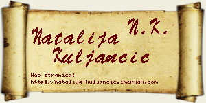 Natalija Kuljančić vizit kartica
